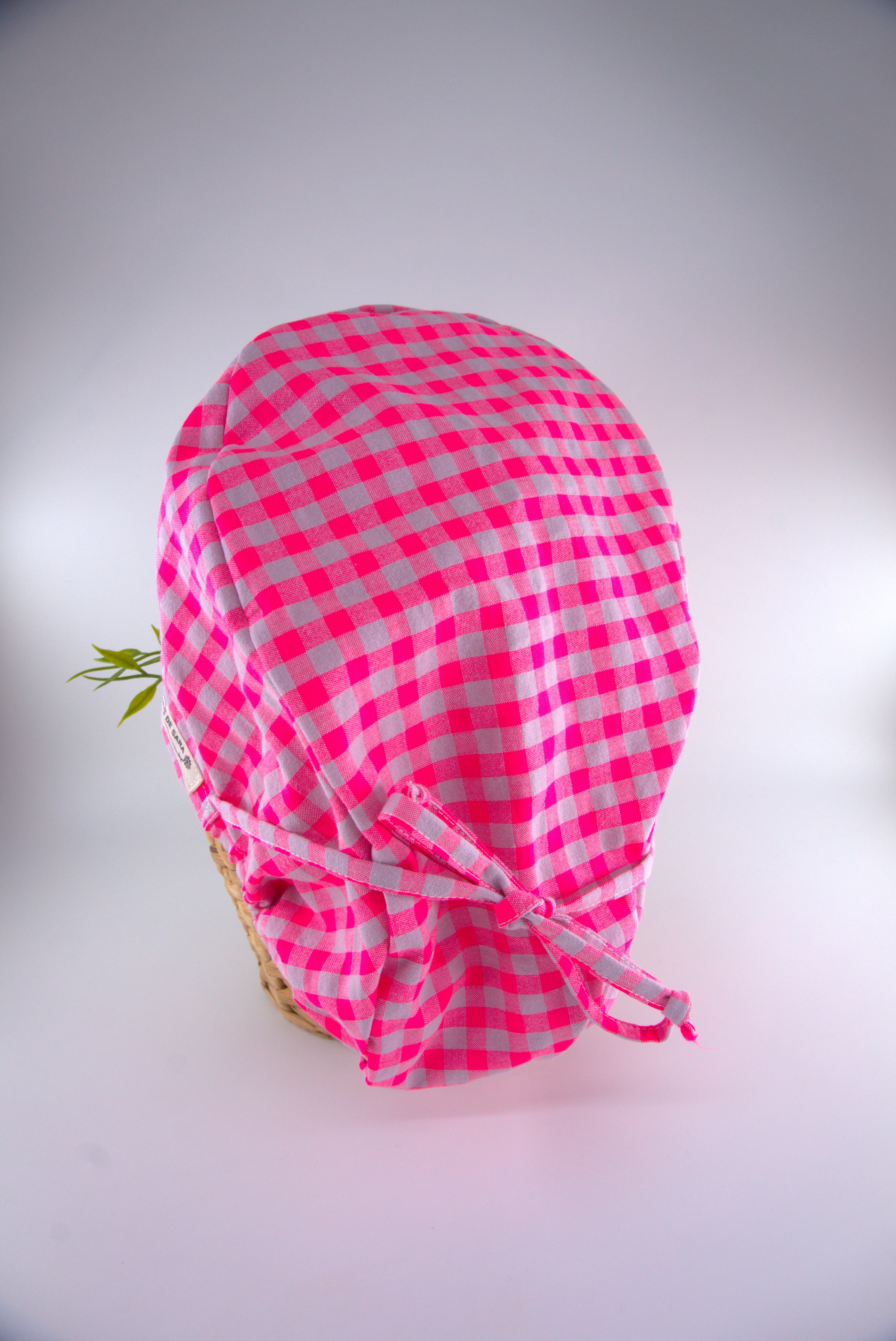Gorro pelo largo normal -Rosa flúor & lavanda