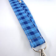 Lanyard -Vichy Azul royal