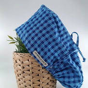 Gorro pelo largo normal - Vichy Azul Royal