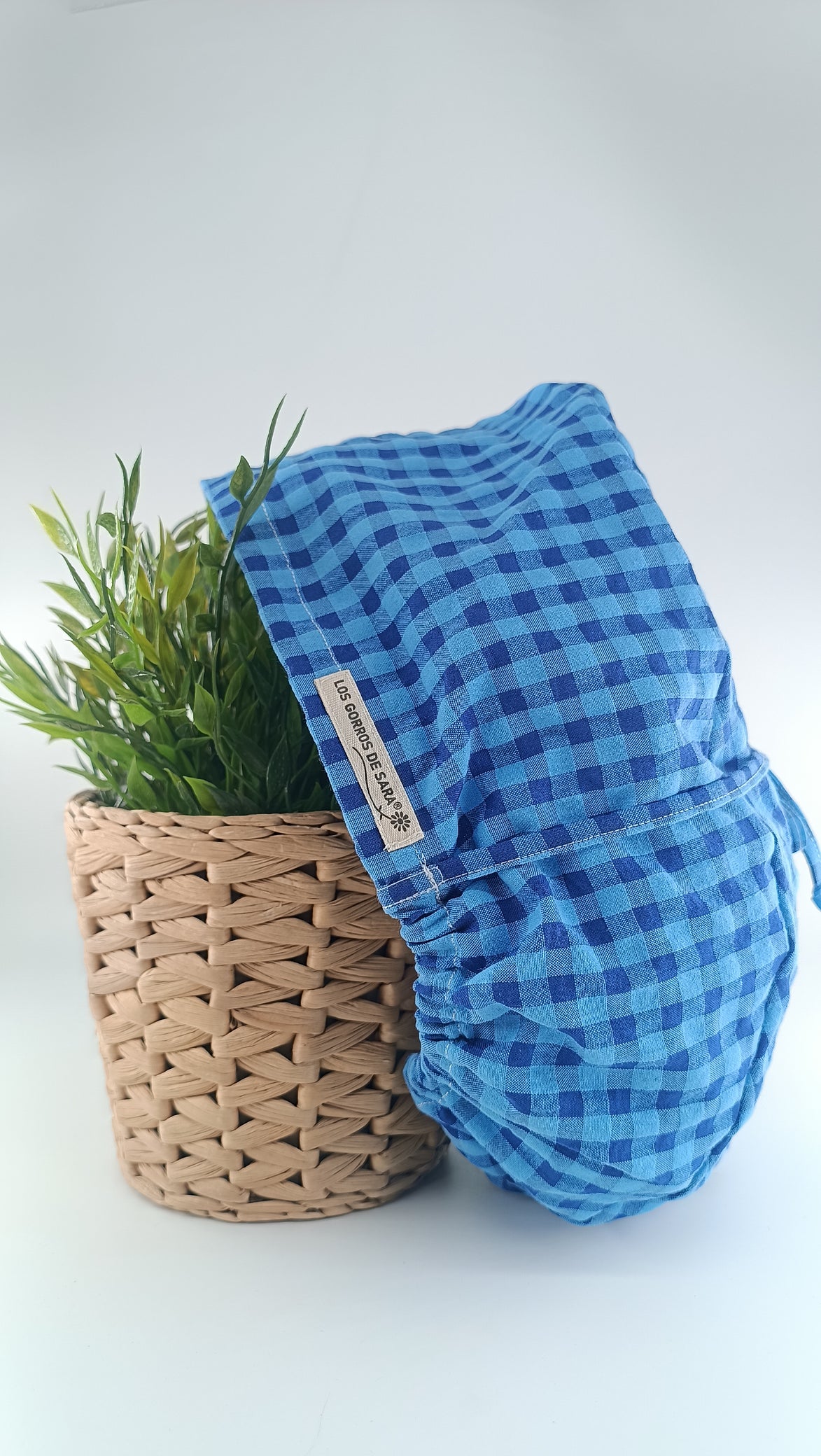 Gorro quirúrgico XL - Vichy Azul Royal